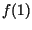 $f(1)$