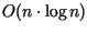 $O(n\cdot \log n)$