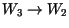 $W_3 \rightarrow W_2$