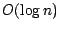 $O( \log n)$