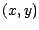 $(x,y)$