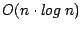 $O(n \cdot log~n)$