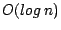 $O(log~n)$