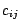 $c_{ij}$