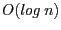 $O(log~n)$