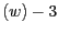 $(w)-3 $