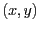 $(x,y)$