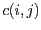 $c(i,j)$