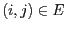 $(i,j)\in E$