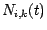 $\displaystyle N_{i,k} (t)$