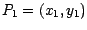 $P_1=(x_1, y_1)$