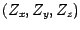 $( Z_{x},Z_{y},Z_{z})$