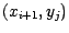 $ ( x_{i+1},y_{j}) $