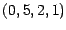 $(0,5,2,1)$
