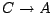 $C \rightarrow A$