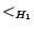 $\/<_{H_1}$