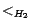 $\/<_{H_2}$