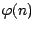 $\varphi(n)$