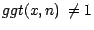$ggt(x,n) ~ \neq 1$