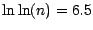 $\ln\ln(n)=6.5$