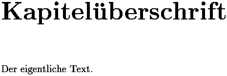 Bild: TeX-Ausgabe