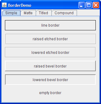 BorderDemo: Simple Borders