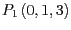 $P_{1}\left(0,1,3\right)$