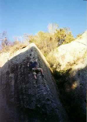 Hartmut climbing