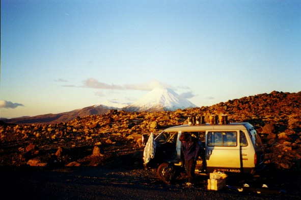 Mt. Ngauruhoe & the van