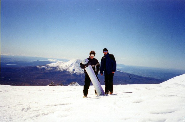 Luke & Hartmut on Mt. Ruapehu
