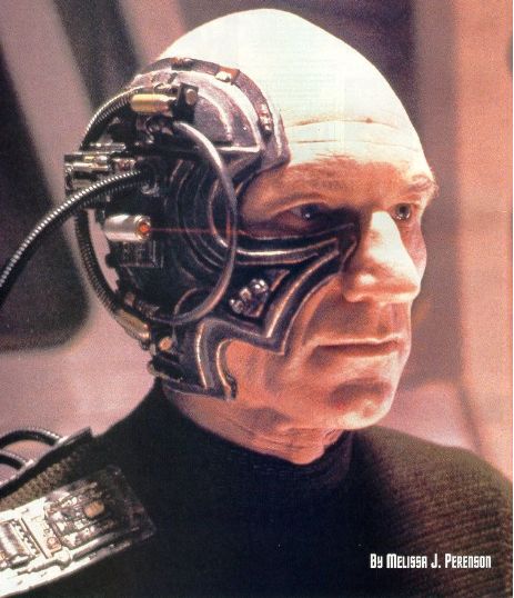 Patrick Stewart als Borg-Drohne